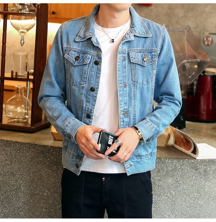 Contemporary Cool: Polyester Denim Jacket