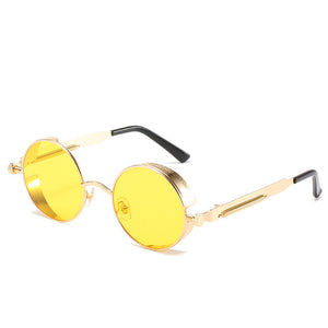 Trendy Round Sunglasses with Colorful HD Lenses - Unisex Retro Shades