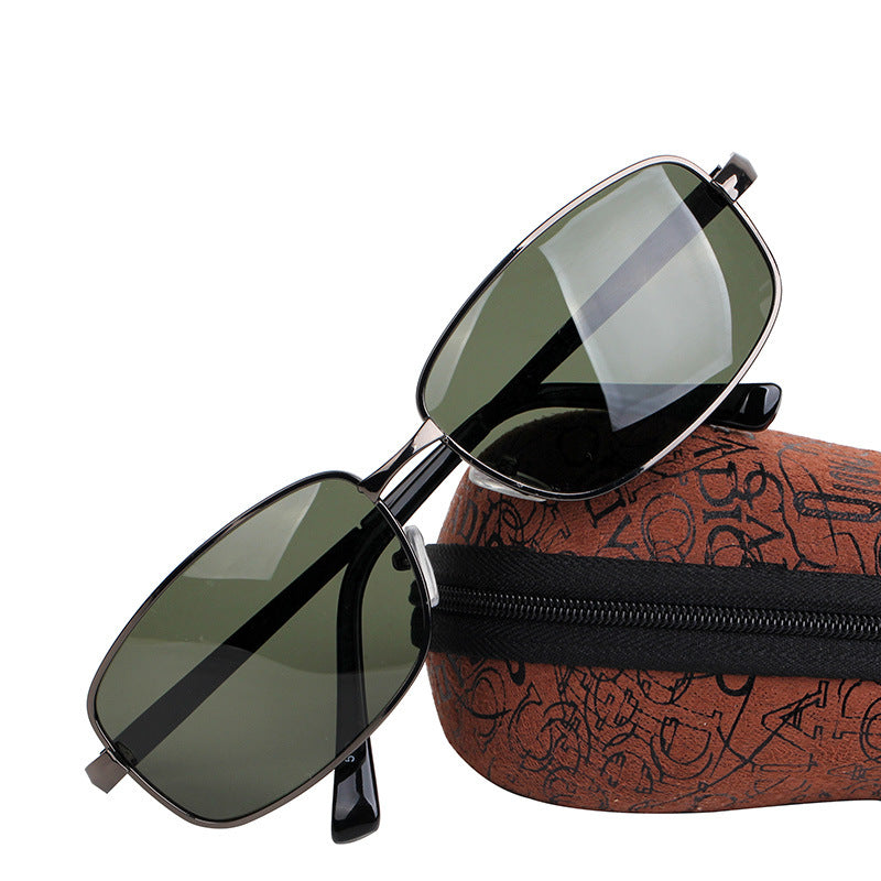 Stylish Square Driver Sunglasses with Custom Myopia Support