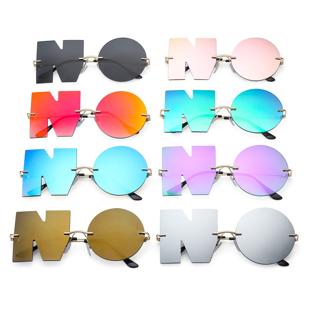 Trendy Letter No Sunglasses for Ultimate Style