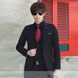 Contemporary Slim Suits for Young Men