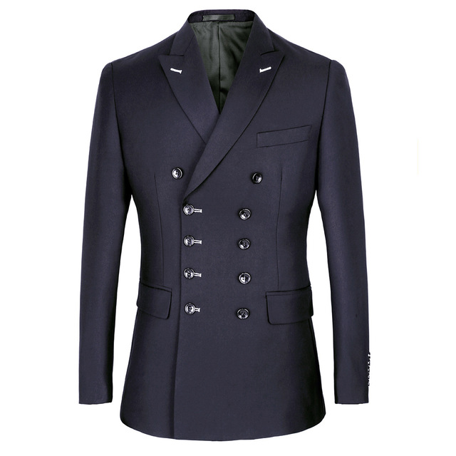 Classic Double-Breasted Men's Business Suit