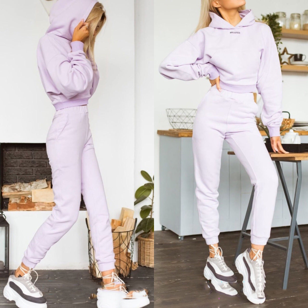 Dynamic Sports and Leisure Knitted Sweater Suit