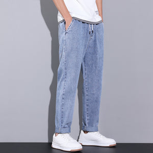 Urban Summer Style: Men's Loose Wide Leg Denim Jeans