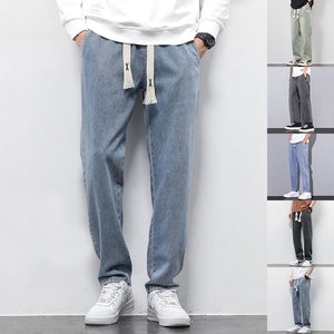 Urban Summer Style: Men's Loose Wide Leg Denim Jeans
