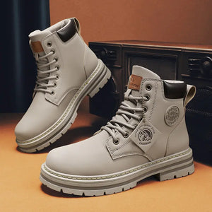 Conquer Winter in Style with Our High Top Men's Leather Boots