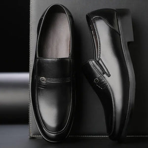 Elevate Your Style with Men's Black Leather Formal Shoes